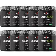 Kit 10X Diabo Verde Insano Pre - Workout - 300g Lim�o - FTW