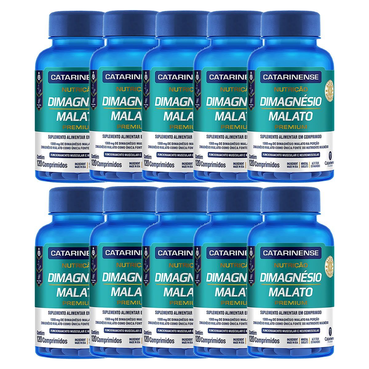 Kit 10X Dimagn�sio Malato - 120 Comprimidos - Catarinense