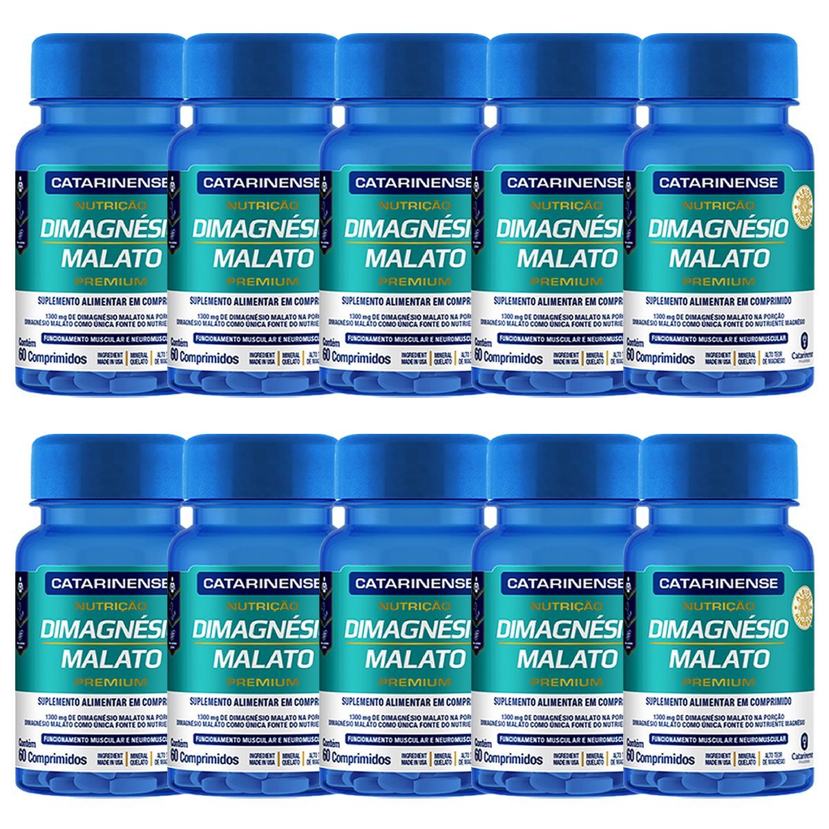 Kit 10X Dimagn�sio Malato - 60 Comprimidos - Catarinense