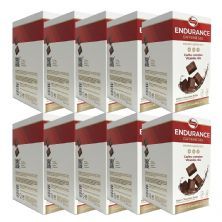 Kit 10X Endurance Caffeine Gel - 12 Sach�s 30g Chocolate Belga - Vitafor