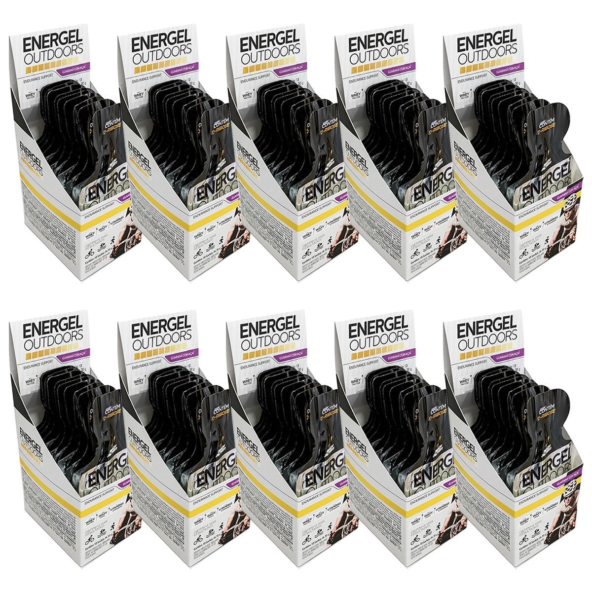 Kit 10X Energel Outdoors - 10 Unidades Guaran� com A�a� - BodyAction