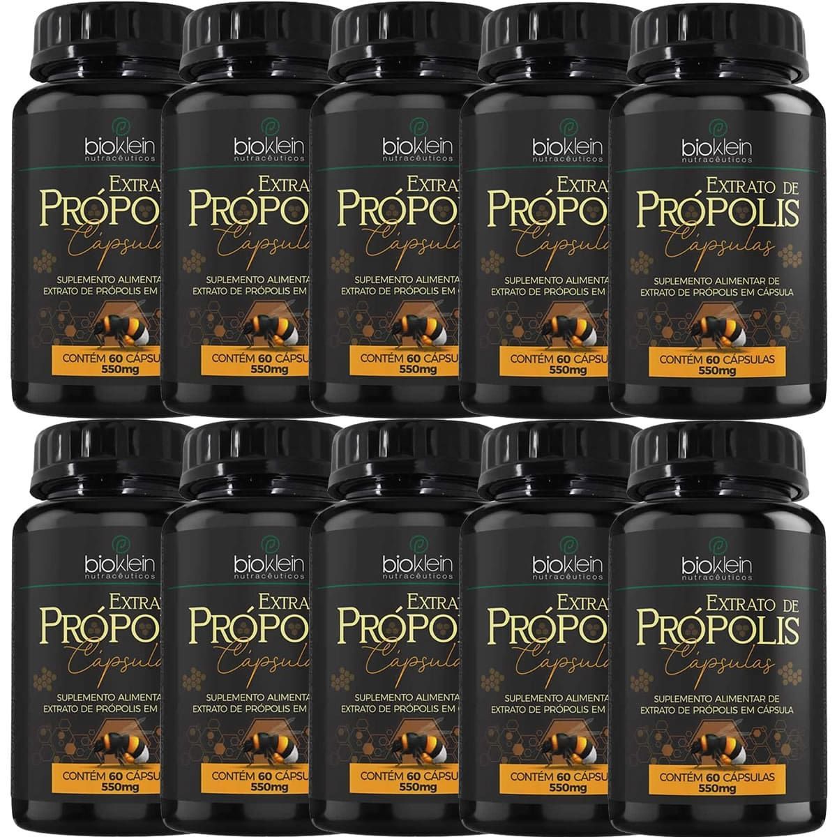 Kit 10X Extrato de Pr�polis - 60 C�psulas - Bioklein