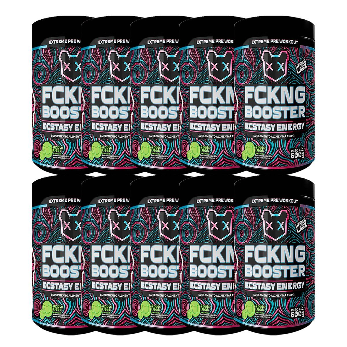 Kit 10X Fckng Booster - 600g Aplle Beat - Under Labz