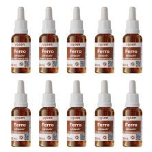 Kit 10X Ferro Ydrosolv - 30ml Framboesa - Yosen
