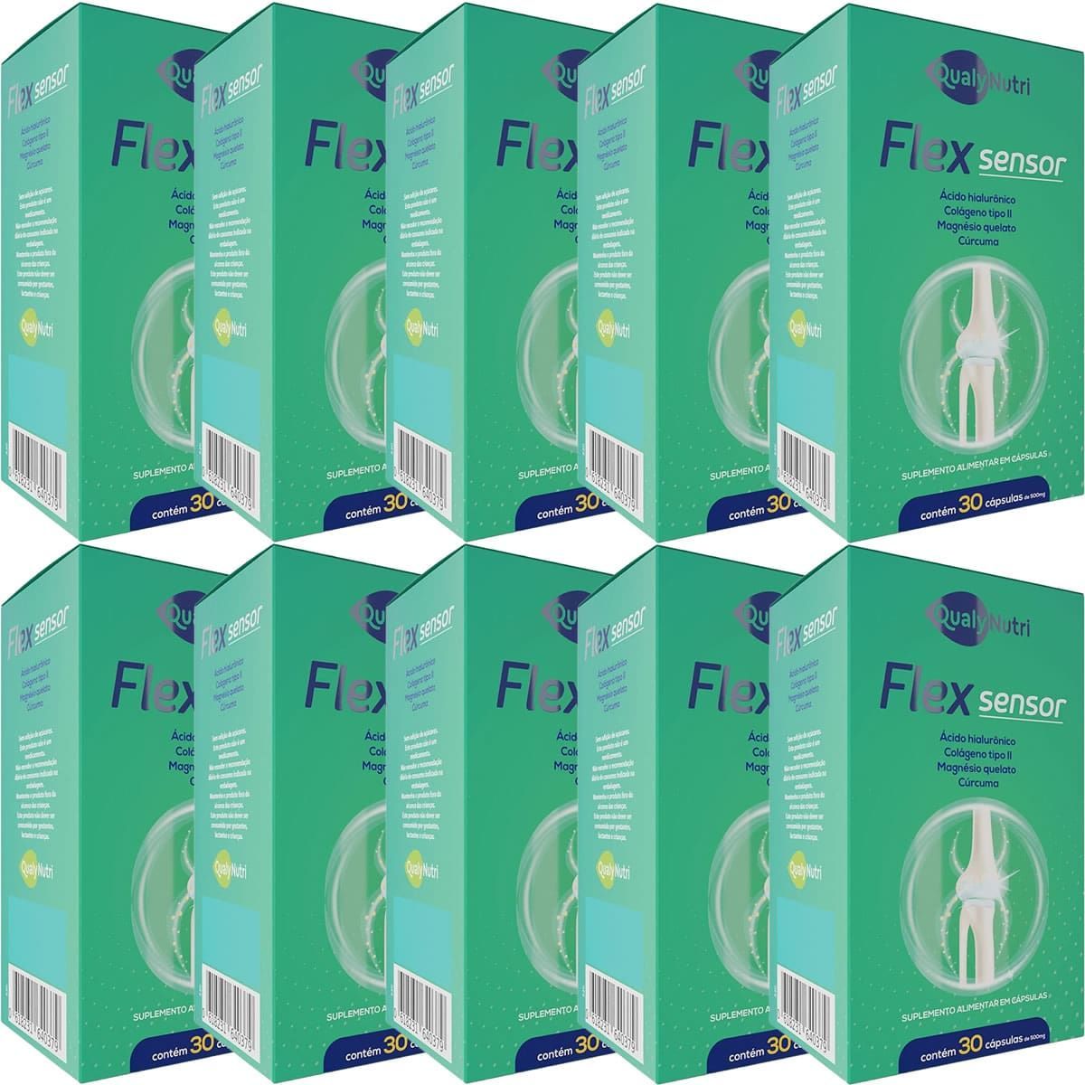 Kit 10X Flex Sensor - 30 C�psulas - QualyNutri
