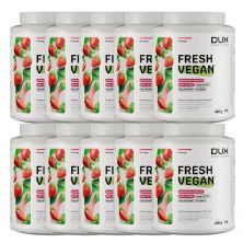 Kit 10X Fresh Vegan - 450g Morango - Dux Human Healt