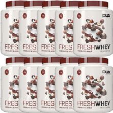 Kit 10X Fresh Whey - 450g Chocolate e Avel� - Dux Nutrition