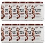 Kit 10X Fresh Whey - 900g Chocolate e Avel� - Dux Nutrition