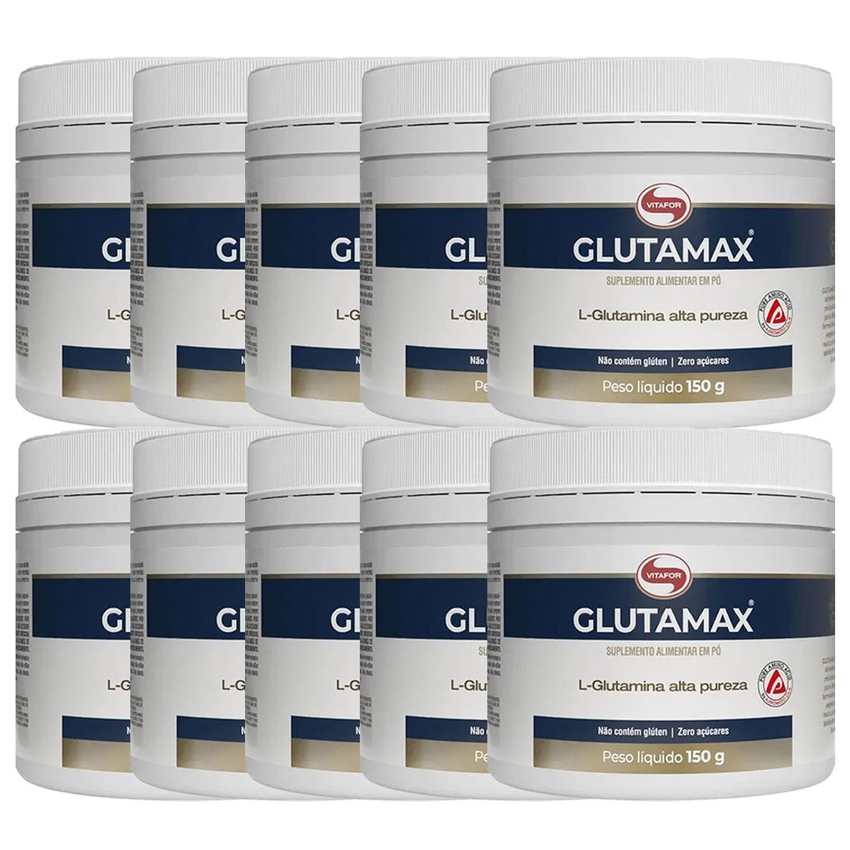 Kit 10X Glutamax - 150g - Vitafor