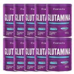 Kit 10X Glutamina - 300g - Sanavita