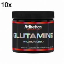 Kit 10X Glutamine Micronized Evolution Series - 300g Glutamina - Atlhetica Nutrition
