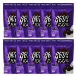 Kit 10X Gods Whey 100% - 900g Refil Cookies - Canibal