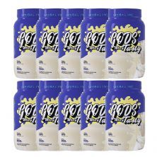 Kit 10X Gods Whey Tasty - 900g Leite - Canibal