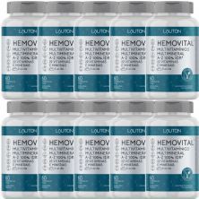 Kit 10X Hemovital Multivitam�nico - 60 C�psulas - Lauton Nutrition