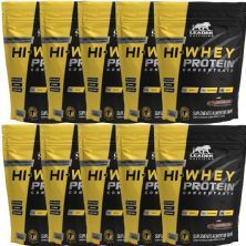 Kit 10X Hi-Whey Protein Concentrate 100% - 900g Refil Chocolate - Leader Nutrition