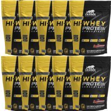 Kit 10X Hi-Whey Protein Concentrate 100% - 900g Refil Frutas Vermelhas - Leader Nutrition