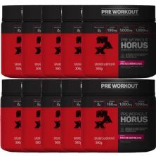 Kit 10X H�rus Pre Workout - 300g Frutas Vermelhas - Max Titanium