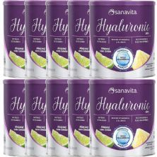 Kit 10X Hyaluronic Skin - 300g Abacaxi com Lim�o - Sanavita