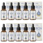 Kit 10X Iron Plus Liquid - 30ml Morango - True Source