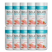 Kit 10X Isolate Prime Whey  - 900g Morango Natural - BodyAction