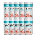 Kit 10X Isolate Prime Whey  - 900g Morango Natural - BodyAction