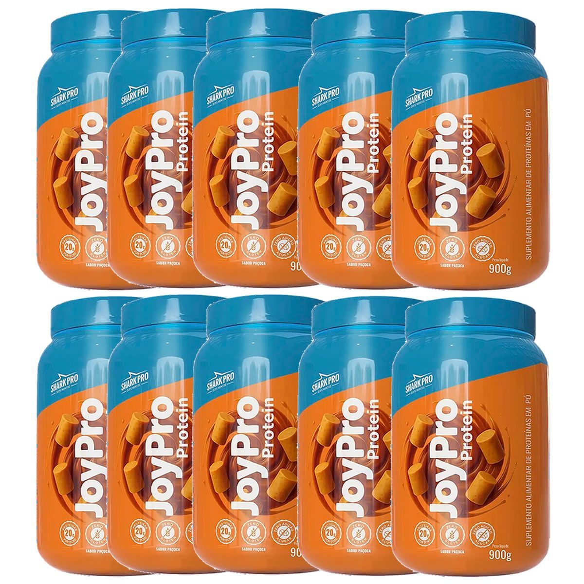 Kit 10X JoyPro Protein - 900g Pa�oca - Shark Pro