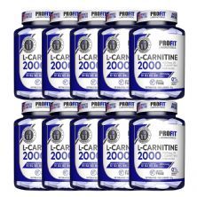 Kit 10X L-Carnitina 2000 + 250mcg Cromo - 120 Tabletes - ProFit