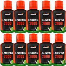 Kit 10X L-Carnitina 2000mg - 500ml Lim�o - New millen