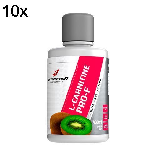 Kit 10X L-Carnitine Pure 2000 Pro-F - 480ml Kiwi - BodyAction