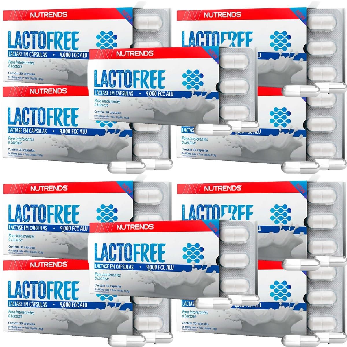 Kit 10X LactoFree - 30 C�psulas - Nutrends