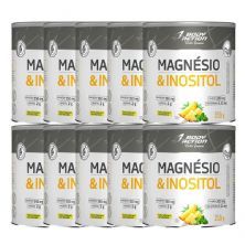 Kit 10X Magnesio & Inositol - 210g Abacaxi Com Hortel� - Body Action