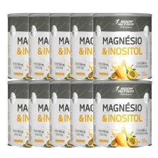 Kit 10X Magnesio & Inositol - 210g Maracuj� - Body Action