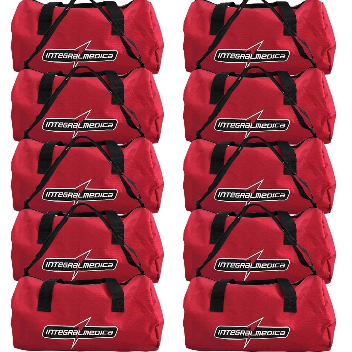 Kit 10X Mala Nylon #Integralteam - Vermelha  - IntegralM�dica