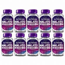 Kit 10X Malato de Magn�sio 550mg - 60 C�psulas - Nutrends