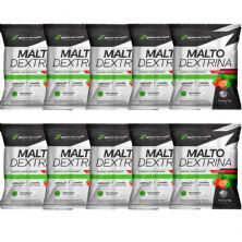 Kit 10X Malto Dextrin - 1000g Refil Morango Silvestre - BodyAction
