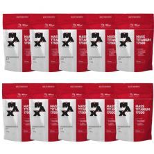 Kit 10X Mass Titanium 17500 - 1400g Refil Morango - Max Titanium