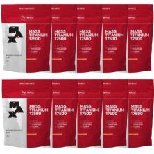 Kit 10X Mass Titanium 17500 - 3000g Refil Vitamina de Frutas - Max Titanium