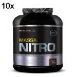 Kit 10X Massa Nitro - 3000g Chocolate - Probi�tica
