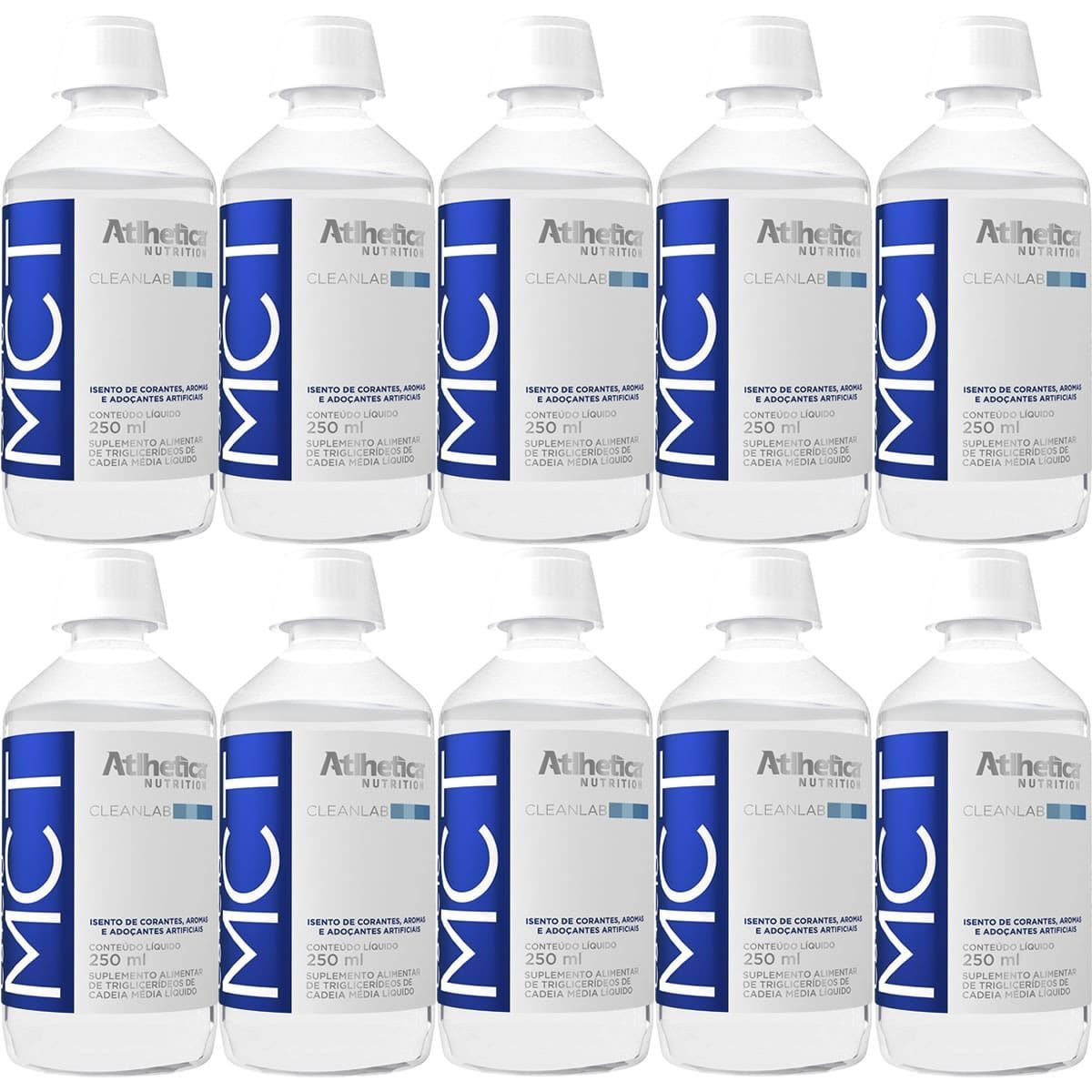 Kit 10X MCT C8+C10- 250ml - Atlhetica Nutrition