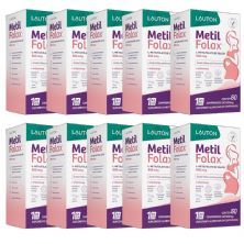 Kit 10X Metil Folax - 60 Comprimidos - Lauton Nutrition
