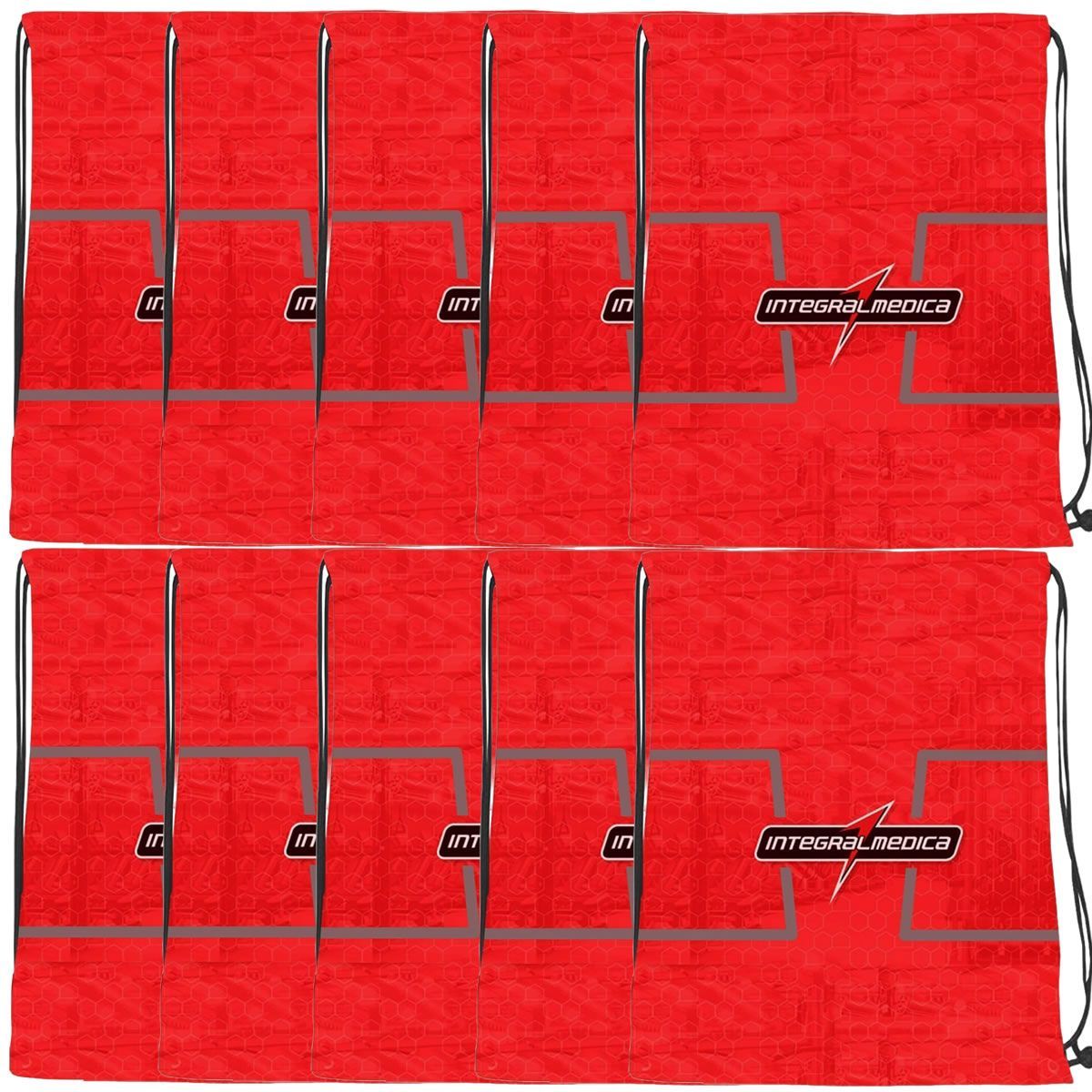Kit 10X Mochila Saco Vermelha - IntegralM�dica