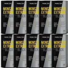 Kit 10X Monster Extreme Black New Power Formula - 44 Packs - Probi�tica