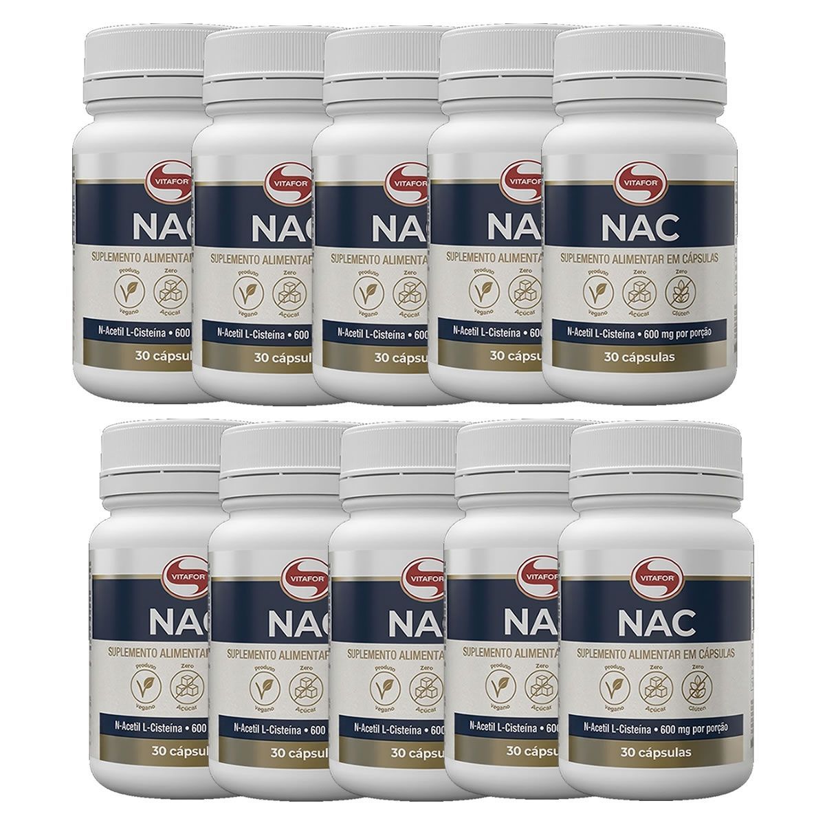 Kit 10X NAC - 30 C�psulas - Vitafor