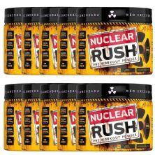 Kit 10X Nuclear Rush Pre Workut Powder - 100g Morango - BodyAction