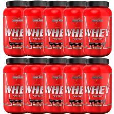 Kit 10X Nutri Whey Protein - 907g Morango - IntegralM�dica
