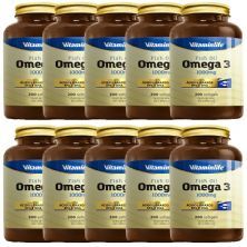 Kit 10X Omega 3 1000mg - 200 C�psulas - VitaminLife