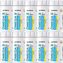 Kit 10X �mega 3 1000mg - 60 C�psulas - Nutrata