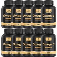 Kit 10X �mega 3 - 120 C�psulas - Gold Lab