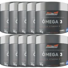 Kit 10X �mega 3 - Com Vitamina E - 60 C�psulas  - New Millen