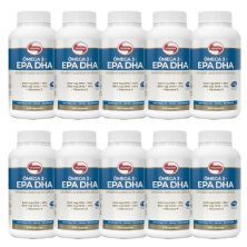 Kit 10X �mega 3 EPA DHA - 240 C�psulas 1g - Vitafor